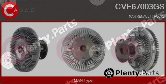 Casco CVF67003GS — Clutch, radiator fan