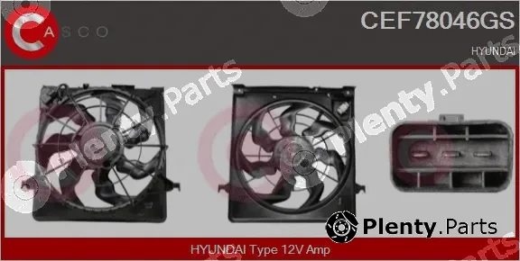 Casco CEF78046GS — Electric Motor, radiator fan