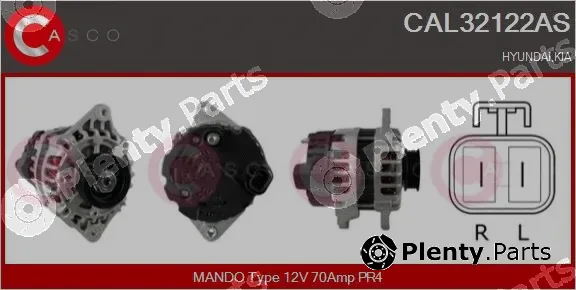 Casco CAL32122AS — Alternator