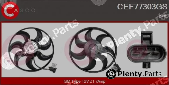 Casco CEF77303GS — Fan, engine cooling