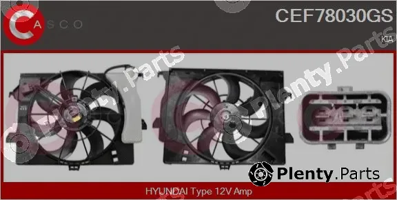 Casco CEF78030GS — Electric Motor, radiator fan