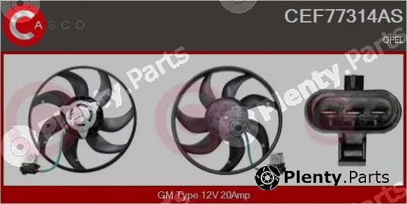 Casco CEF77314AS — Fan, engine cooling