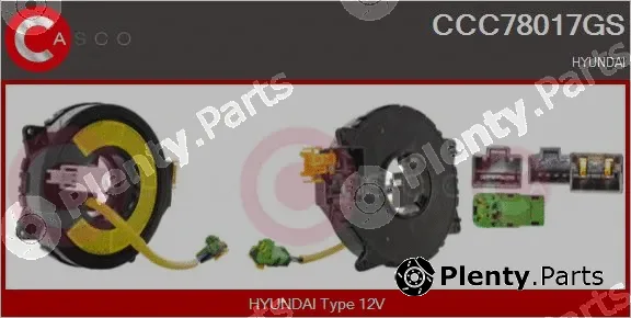 Casco CCC78017GS — Clockspring, airbag