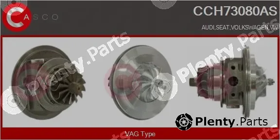 Casco CCH73080AS — Core assembly, turbocharger