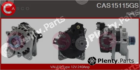 Casco CAS15115GS — Alternator, starter