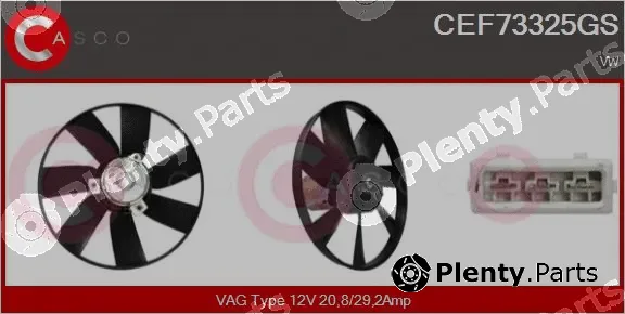 Casco CEF73325GS — Fan, engine cooling