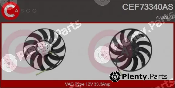 Casco CEF73340AS — Fan, engine cooling