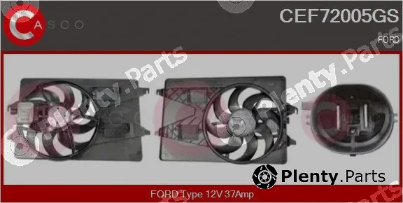 Casco CEF72005GS — Electric Motor, radiator fan