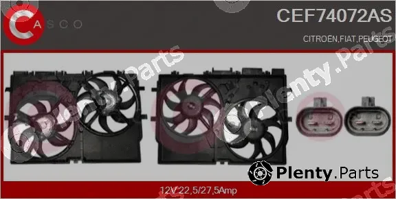 Casco CEF74072AS — Electric Motor, radiator fan