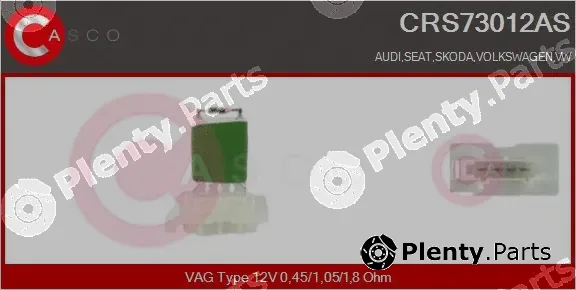 Casco CRS73012AS — Resistor, interior blower