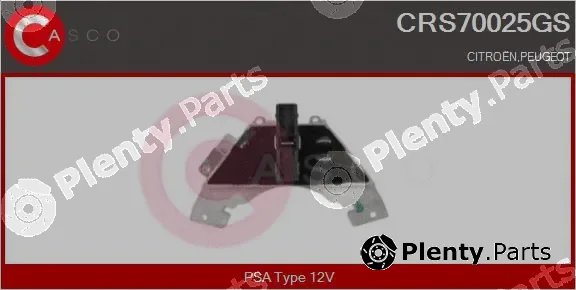 Casco CRS70025GS — Resistor, interior blower