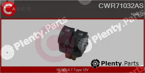 Casco CWR71032AS — Switch, window regulator