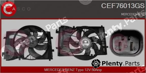 Casco CEF76013GS — Electric Motor, radiator fan