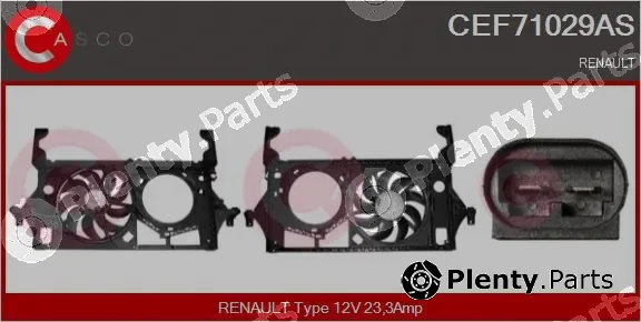 Casco CEF71029AS — Electric Motor, radiator fan