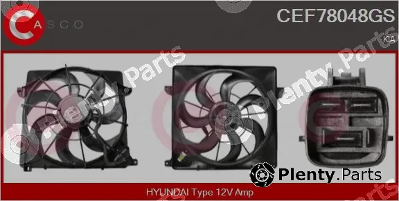Casco CEF78048GS — Electric Motor, radiator fan