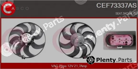 Casco CEF73337AS — Fan, engine cooling