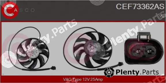 Casco CEF73362AS — Fan, engine cooling
