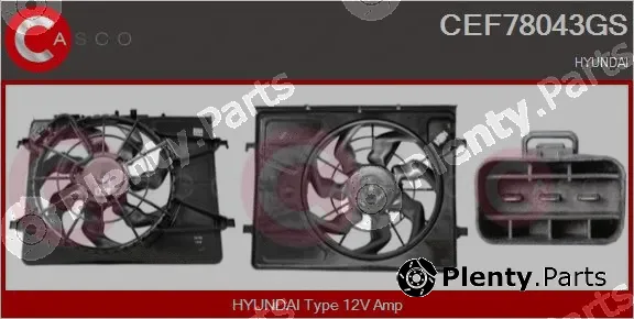 Casco CEF78043GS — Electric Motor, radiator fan
