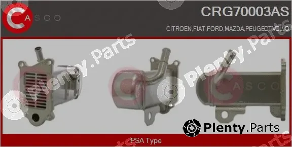 Casco CRG70003AS — Cooler, exhaust gas recirculation
