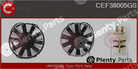 Casco CEF38005GS — Electric Motor, radiator fan