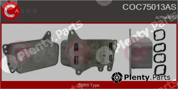 Casco COC75013AS — Oil Cooler, engine oil