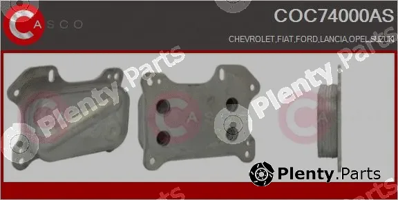 Casco COC74000AS — Oil Cooler, engine oil