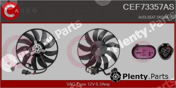 Casco CEF73357AS — Fan, engine cooling