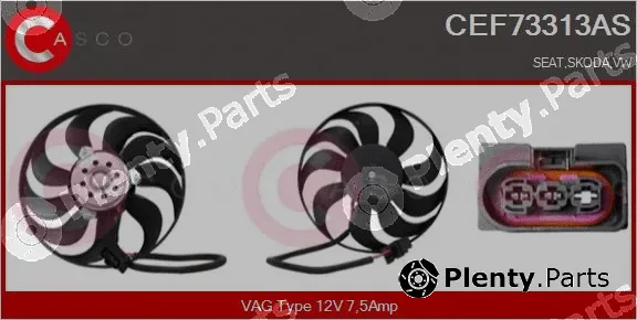Casco CEF73313AS — Fan, engine cooling