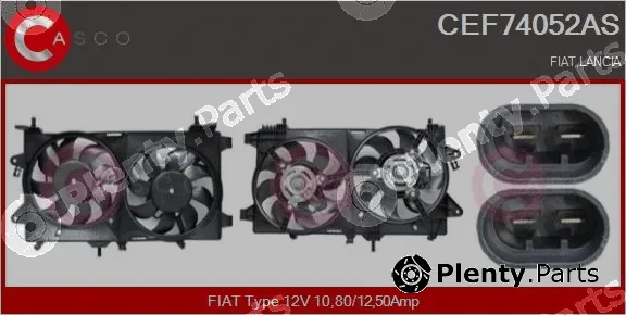 Casco CEF74052AS — Electric Motor, radiator fan