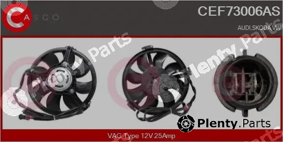 Casco CEF73006AS — Electric Motor, radiator fan