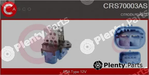 Casco CRS70003AS — Series resistor, electric motor (radiator fan)