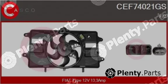 Casco CEF74021GS — Electric Motor, radiator fan