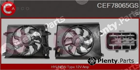Casco CEF78065GS — Electric Motor, radiator fan