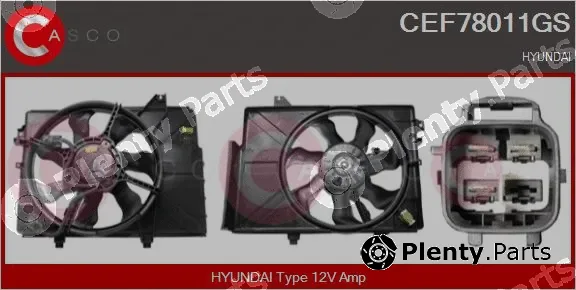 Casco CEF78011GS — Electric Motor, radiator fan