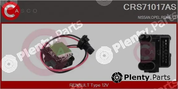 Casco CRS71017AS — Resistor, interior blower
