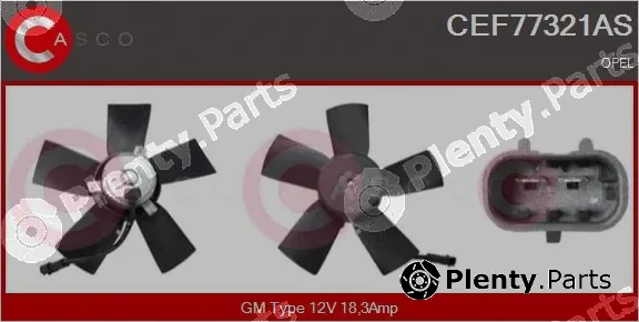 Casco CEF77321AS — Fan, engine cooling