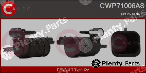 Casco CWP71006AS — Washer Fluid Pump, window cleaning