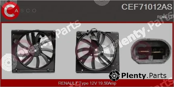 Casco CEF71012AS — Electric Motor, radiator fan