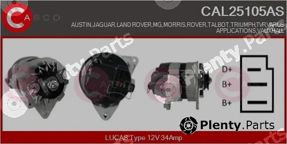 Casco CAL25105AS — Alternator