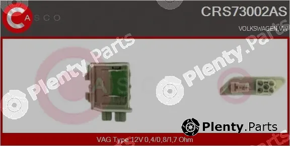 Casco CRS73002AS — Resistor, interior blower