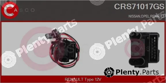 Casco CRS71017GS — Resistor, interior blower