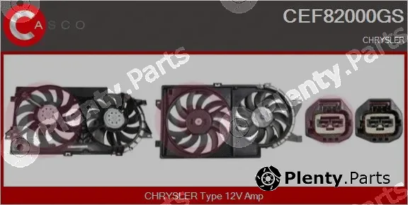 Casco CEF82000GS — Electric Motor, radiator fan