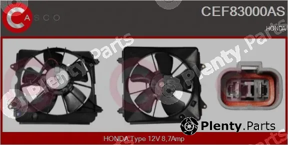 Casco CEF83000AS — Electric Motor, radiator fan