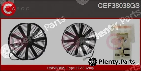Casco CEF38038GS — Electric Motor, radiator fan