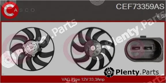 Casco CEF73359AS — Fan, engine cooling