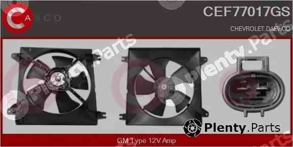 Casco CEF77017GS — Electric Motor, radiator fan