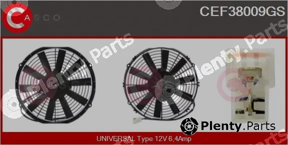 Casco CEF38009GS — Electric Motor, radiator fan