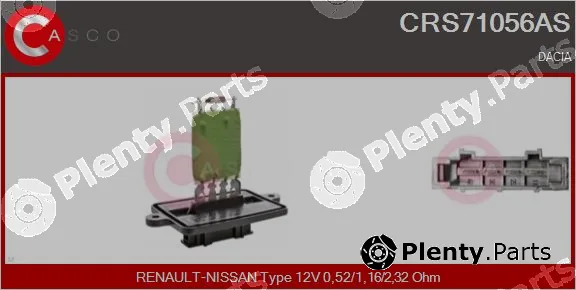 Casco CRS71056AS — Resistor, interior blower