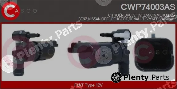 Casco CWP74003AS — Washer Fluid Pump, window cleaning