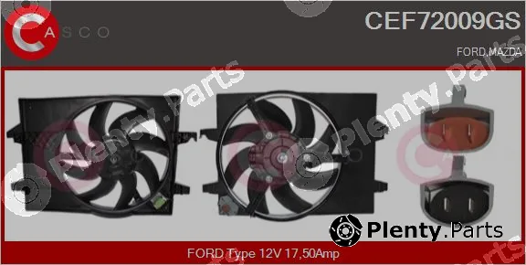 Casco CEF72009GS — Electric Motor, radiator fan